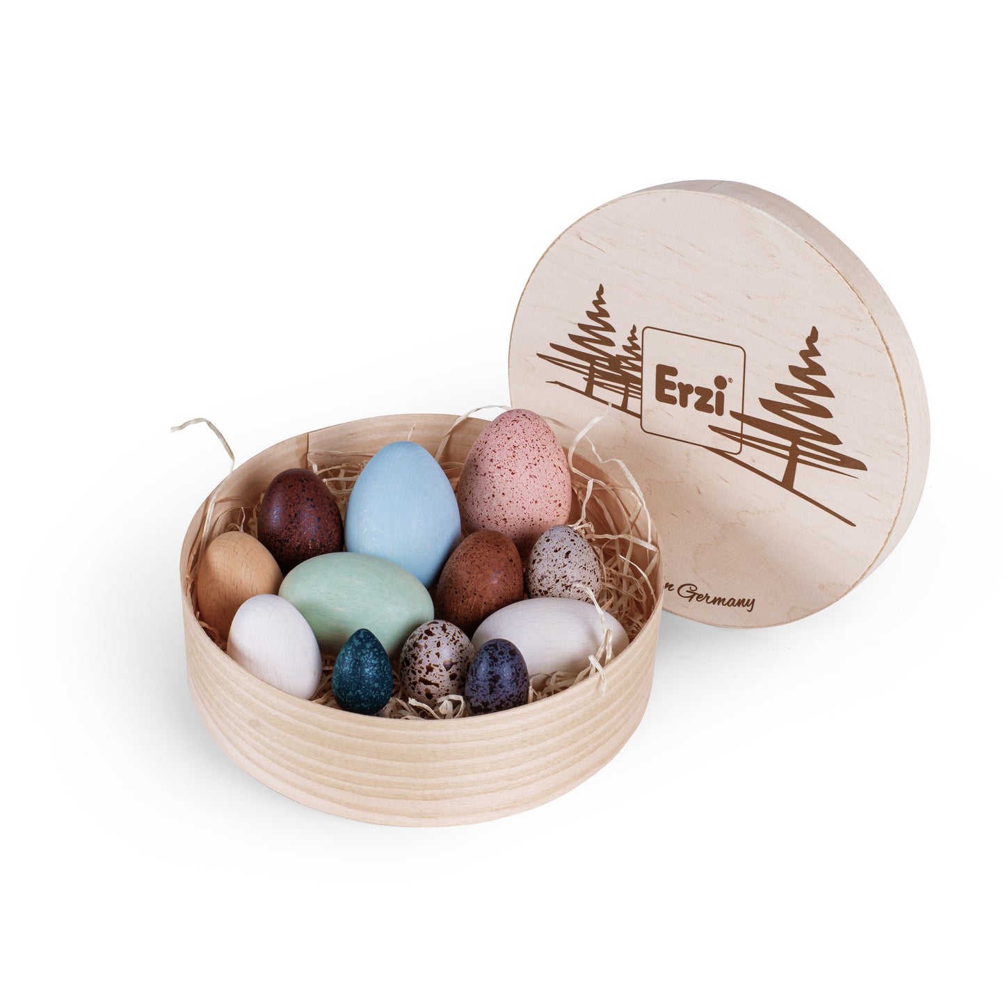 One Dozen Decorative Wooden Eggs
