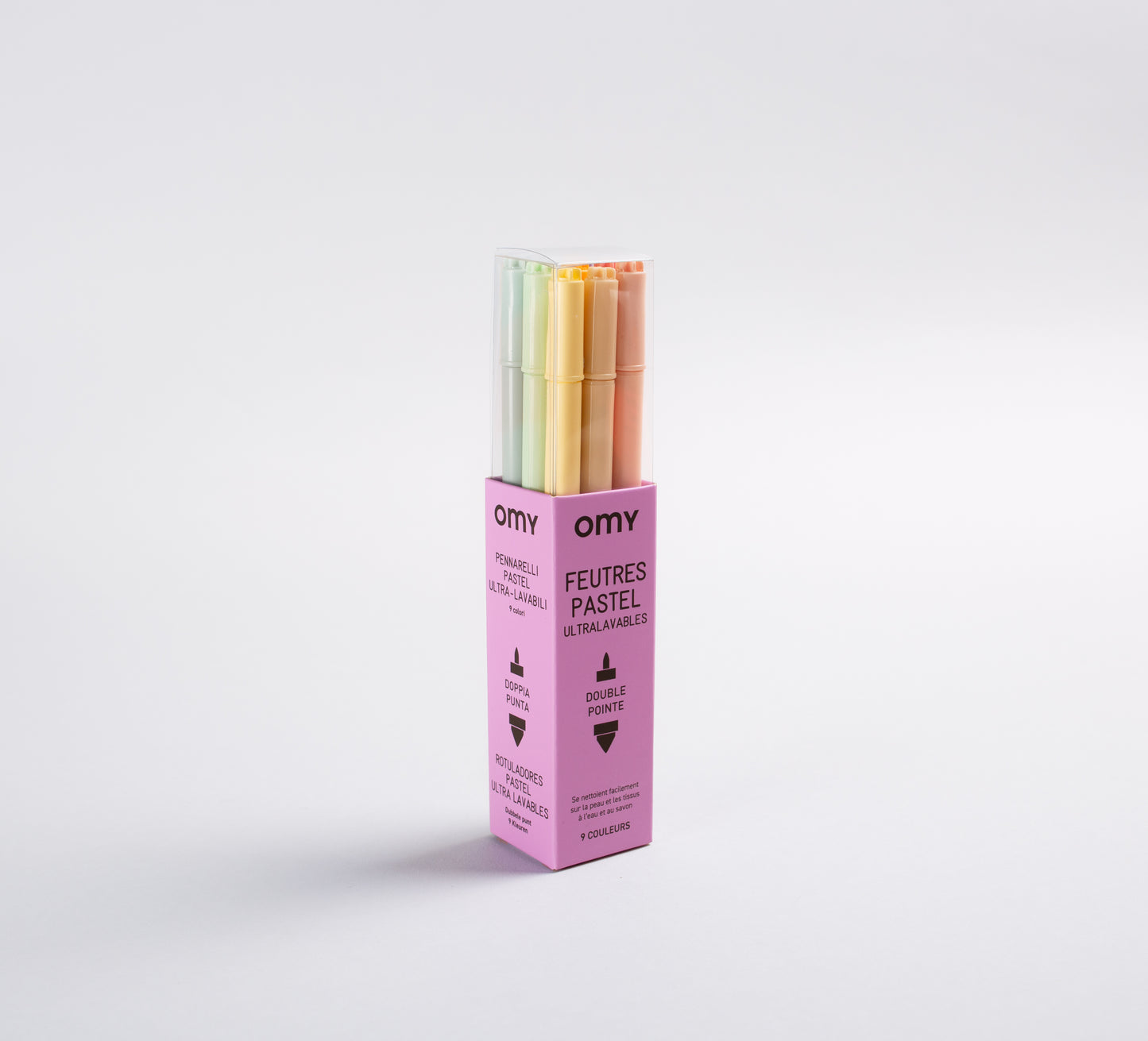 Pastel Markers - 9 piezas