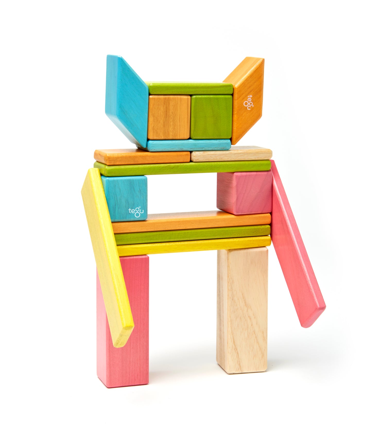 Magnetic Wooden Blocks- 24 piezas