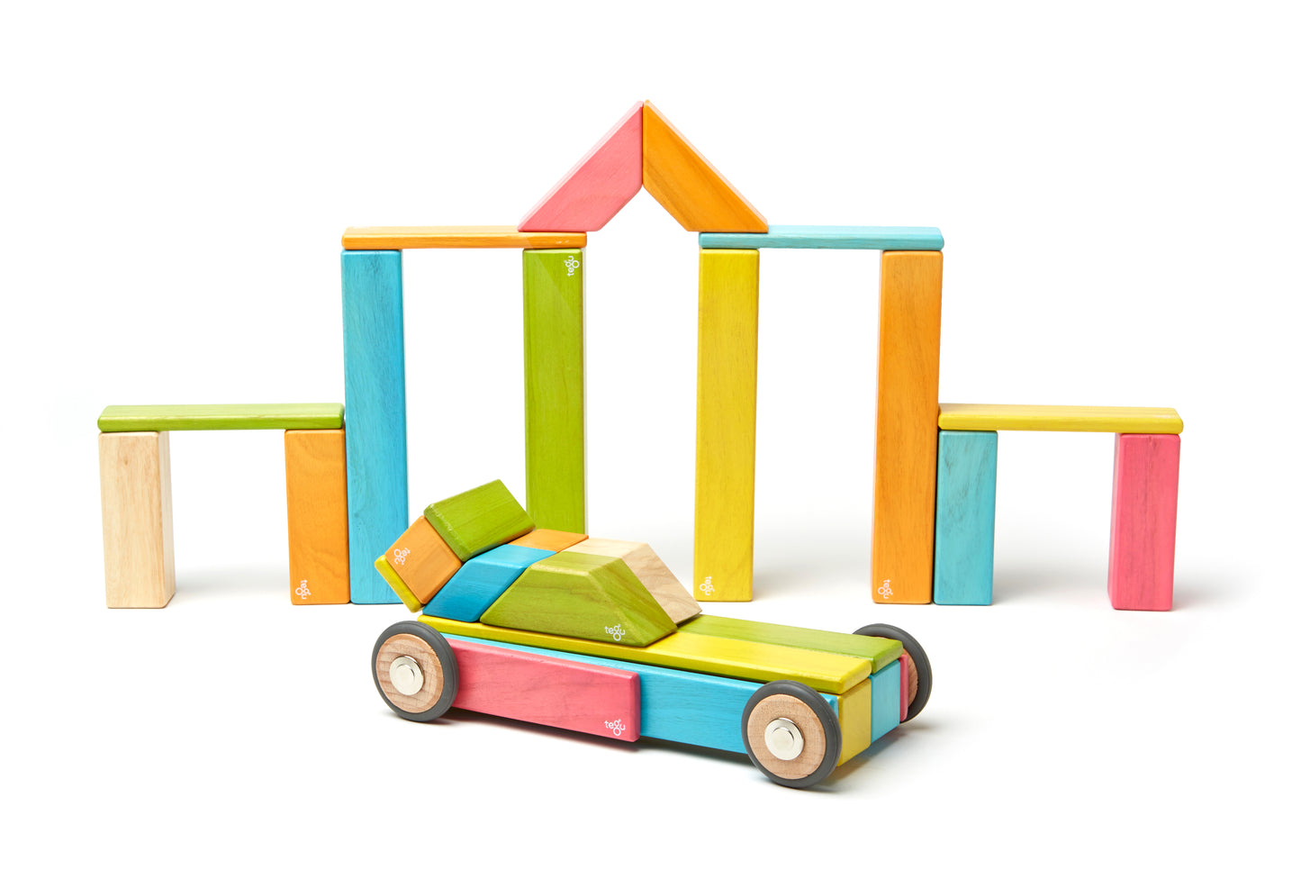 Magnetic Wooden Blocks- 42 piezas