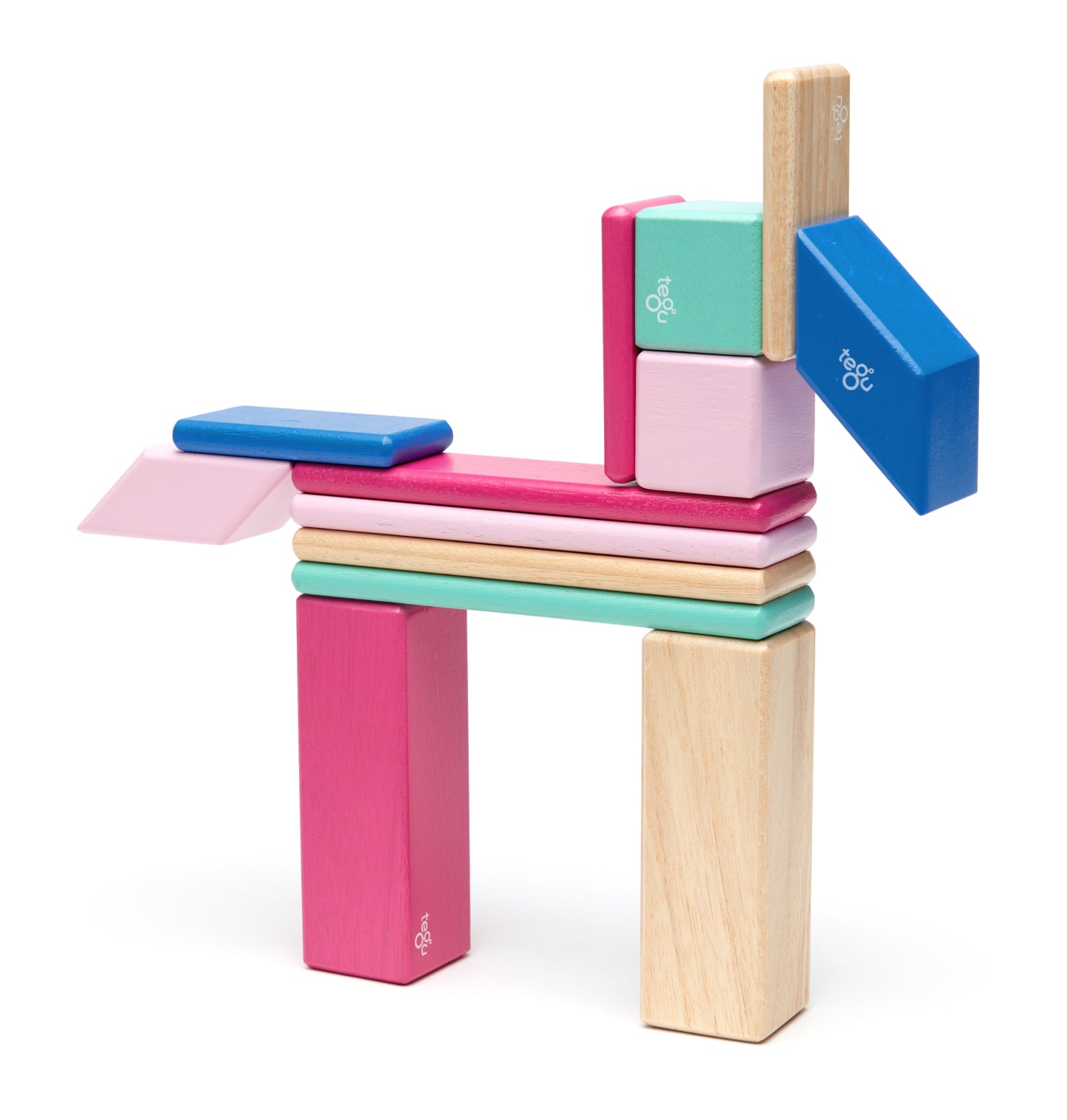 Magnetic Wooden Blocks- 14 piezas
