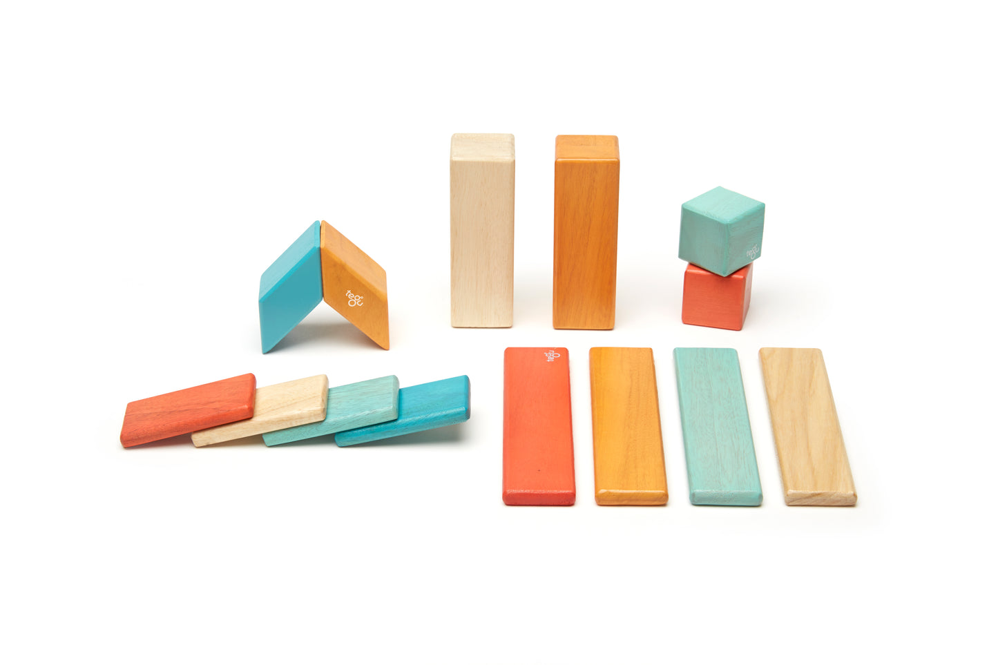Magnetic Wooden Blocks- 14 piezas
