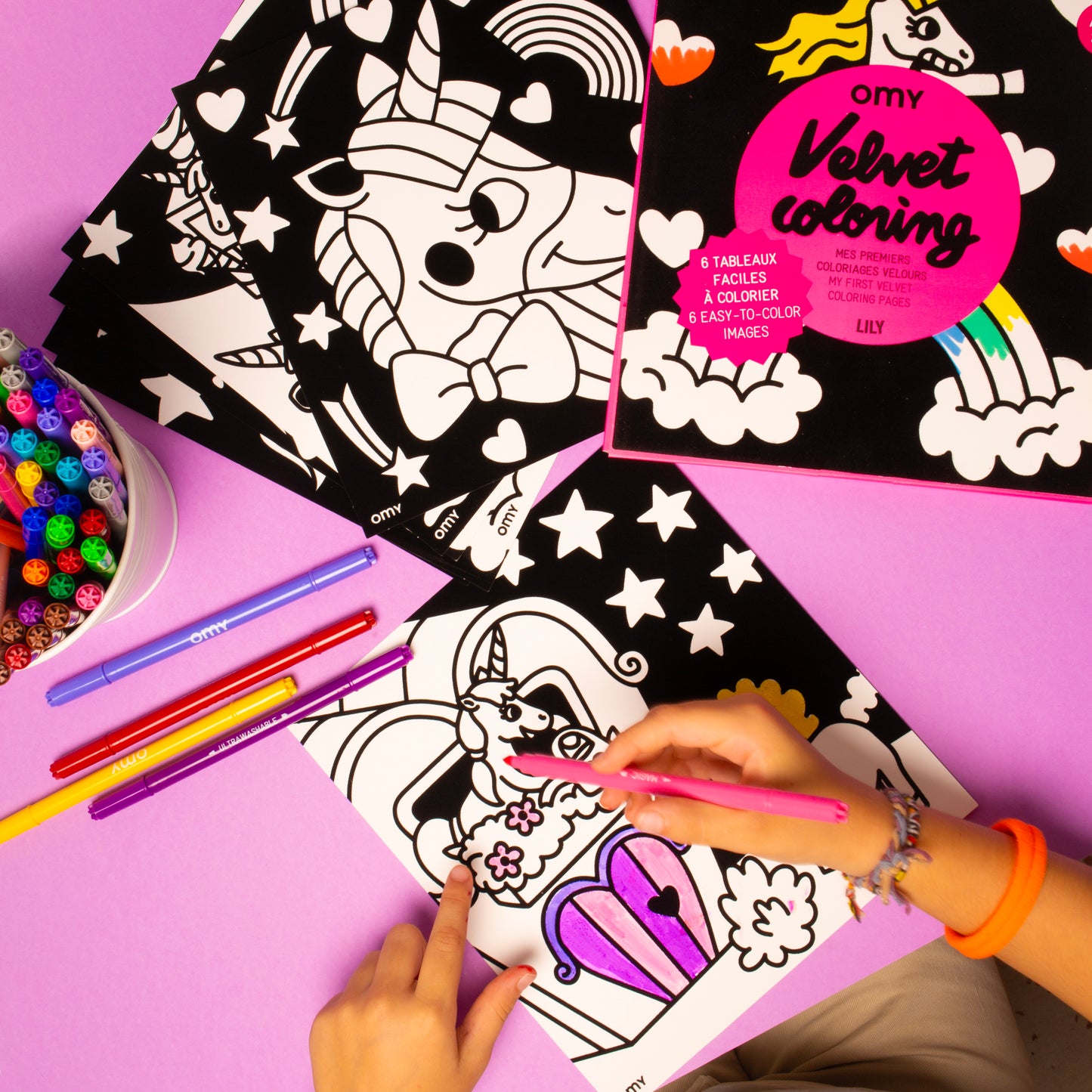 Velvet - Imágenes para colorear con terciopelo