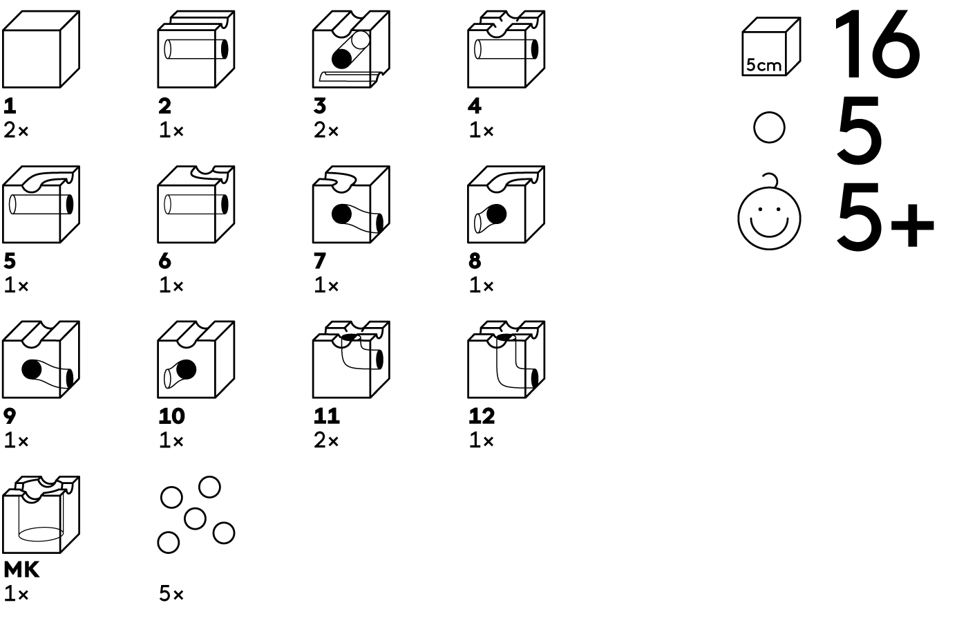 Standard - 16 piezas