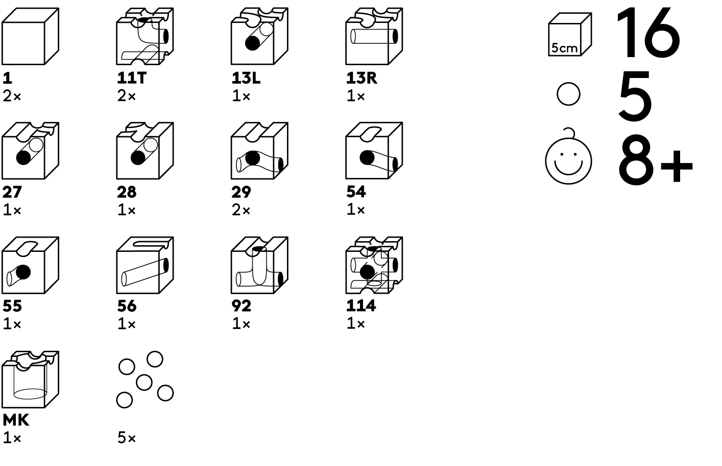 Trick - 16 piezas