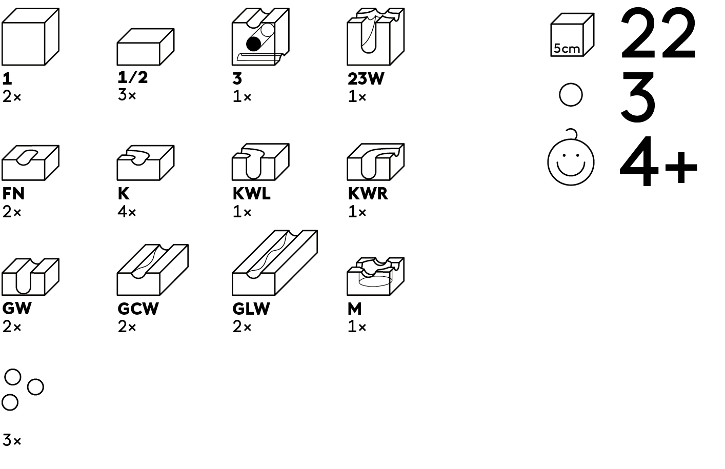 Wave - 22 piezas