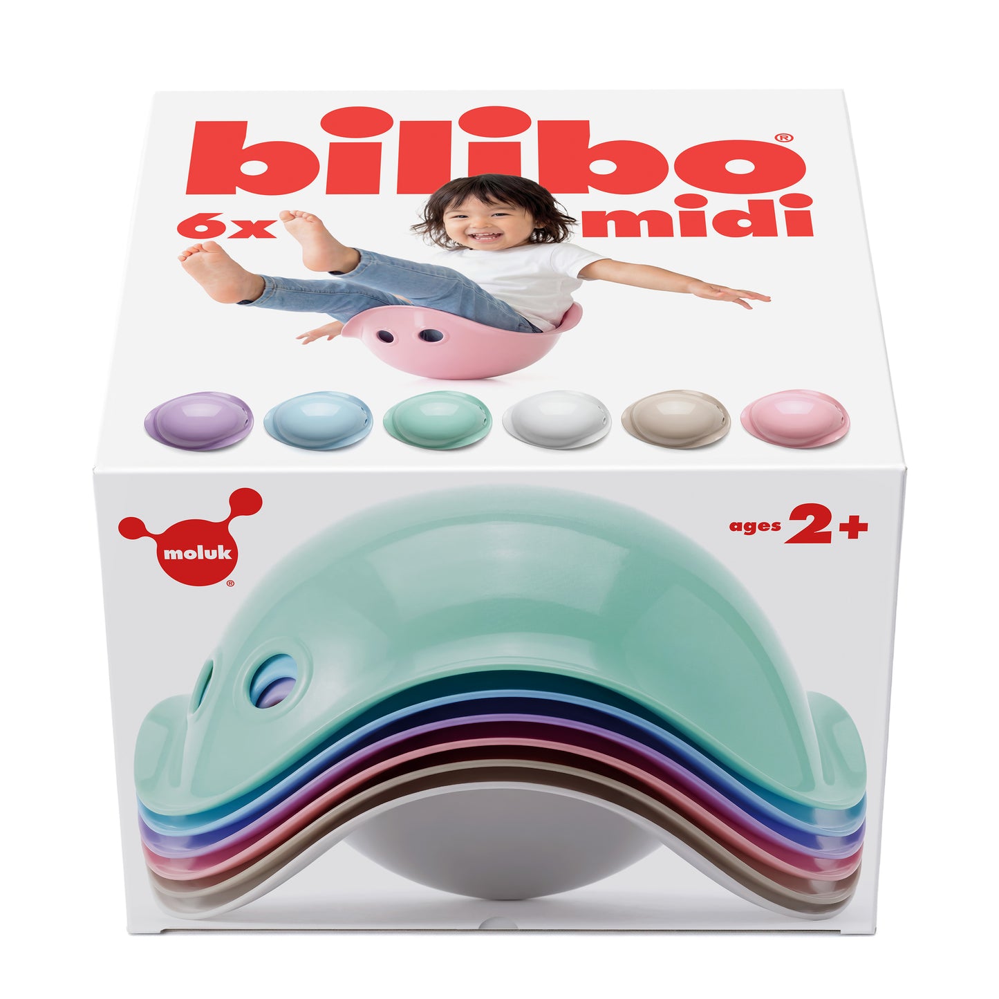 Bilibo Midi - Pastel 6pz