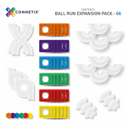 Rainbow Ball Run Expansion Pack – 66 piezas