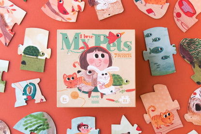 I Love my Pets - Puzzle 21 piezas