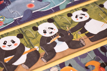 10 Penguins - Puzzle 55 piezas