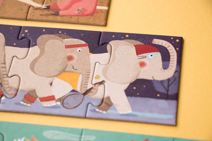 10 Penguins - Puzzle 55 piezas