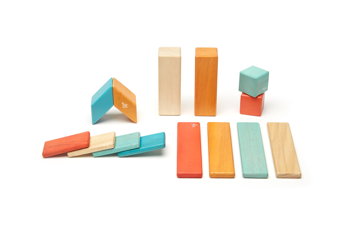 Magnetic Wooden Blocks-  14 piezas