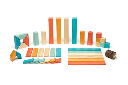 Magnetic Wooden Blocks-  42 piezas
