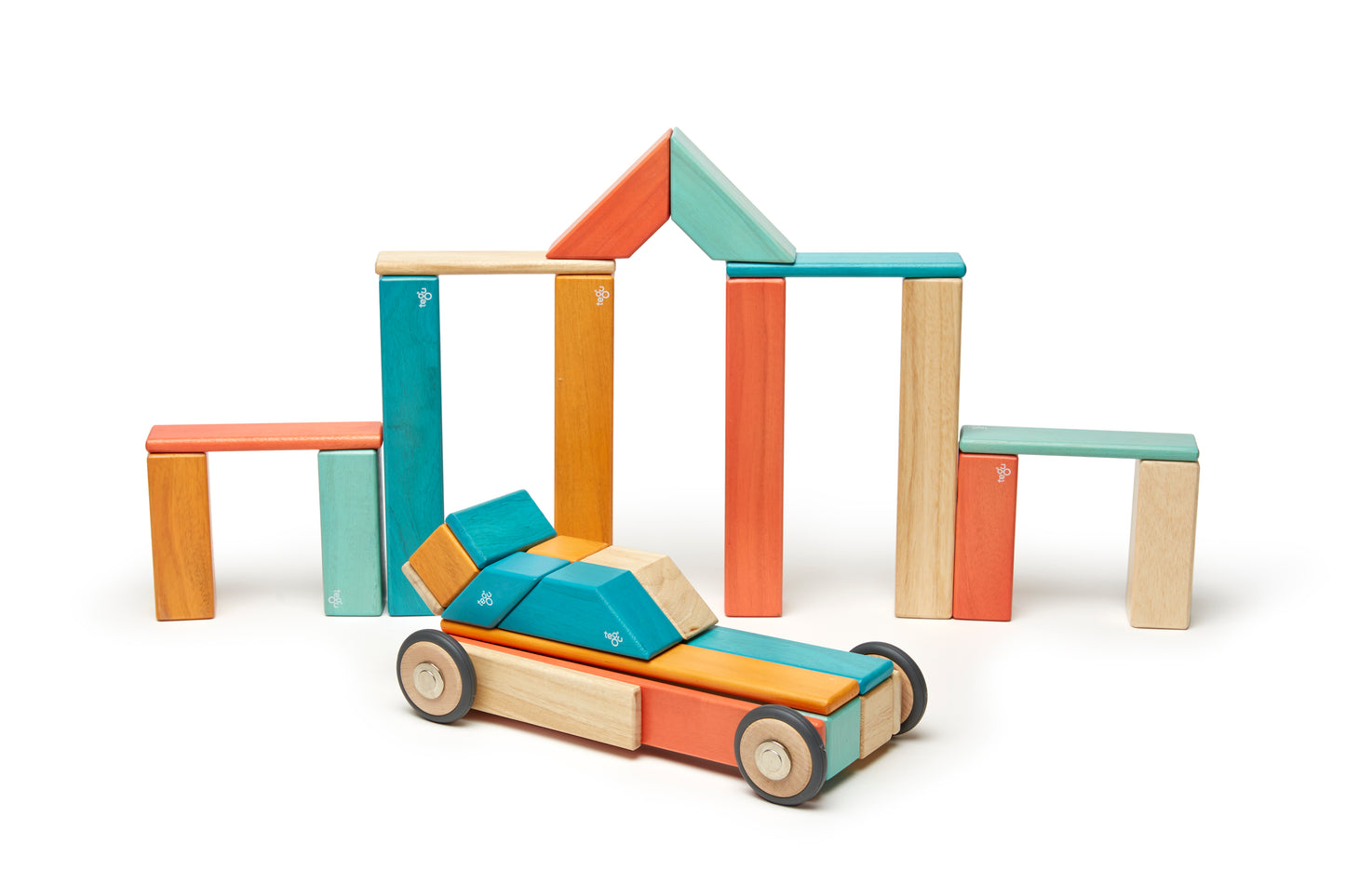 Magnetic Wooden Blocks-  42 piezas