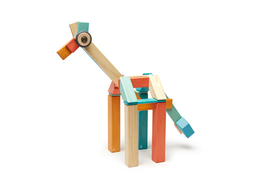 Magnetic Wooden Blocks-  42 piezas