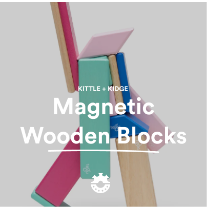 Magnetic Wooden Blocks-  24 piezas
