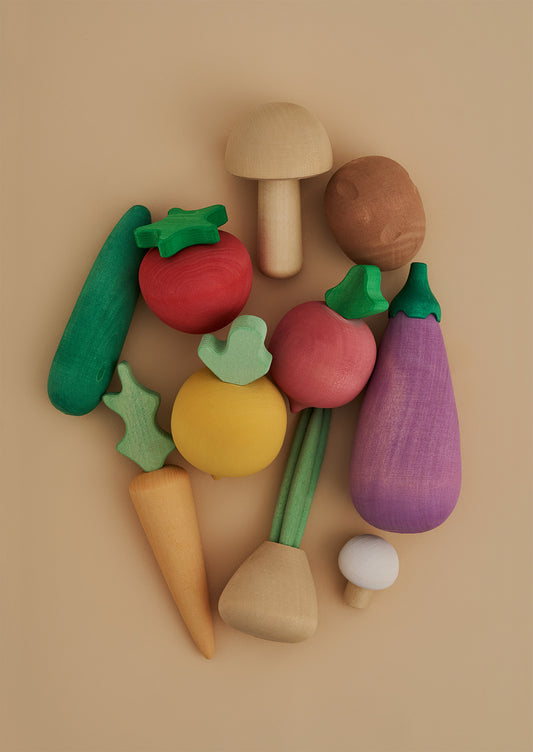 Wooden Vegetables - 10 piezas